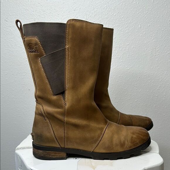 SOREL Emelie Conquest Waterproof Boots – Elk – Women’s Size 10 (1510) - Picture 1 of 11